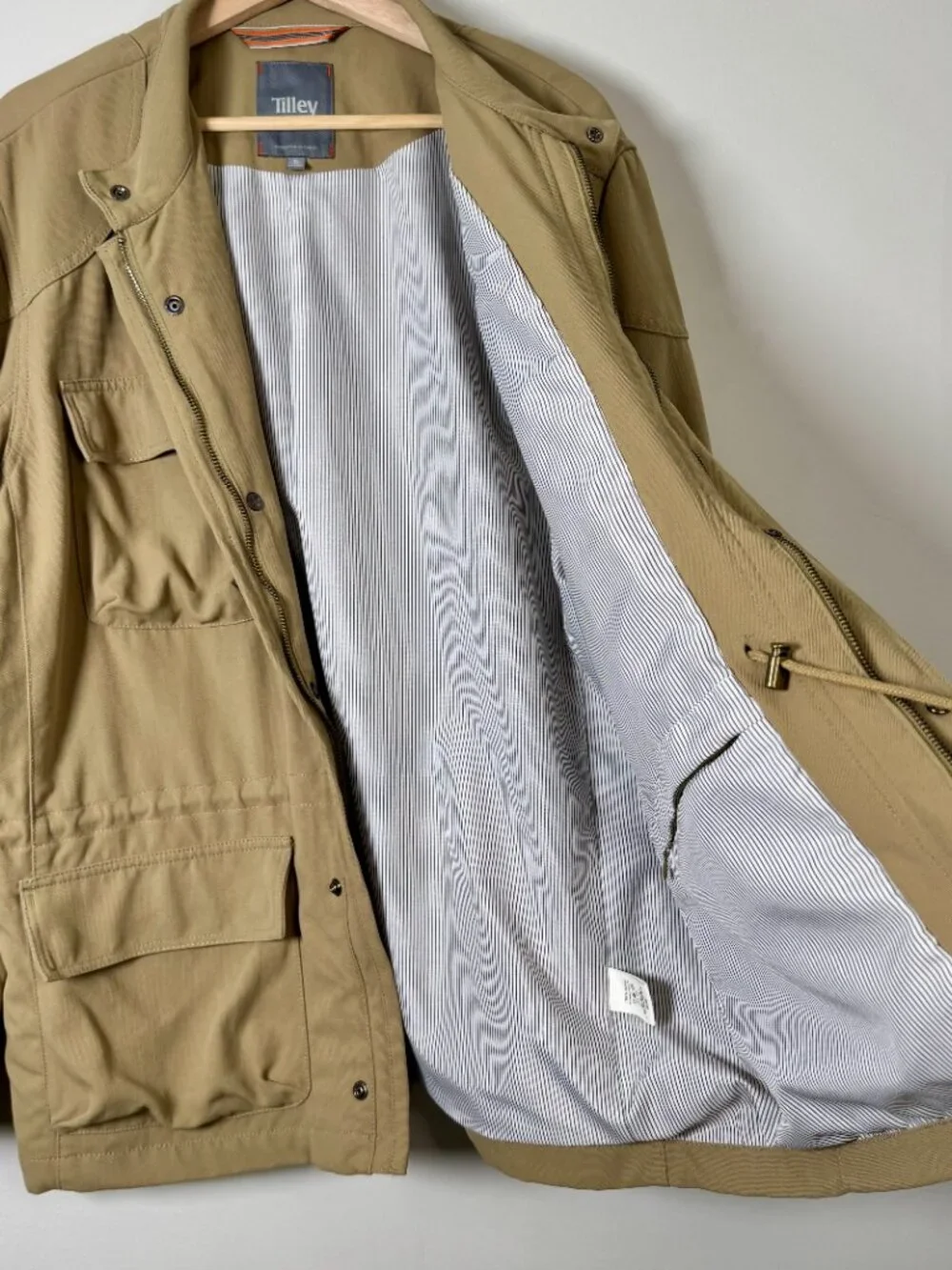 Tilley Men's Outdoor Safari Utility Field Khaki Jacket Sz XL